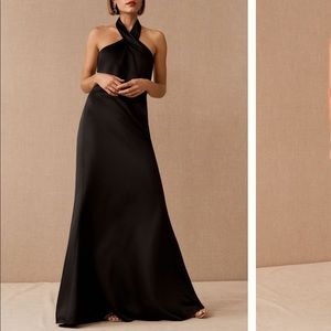 Anthropology BHLDN black formal dress
